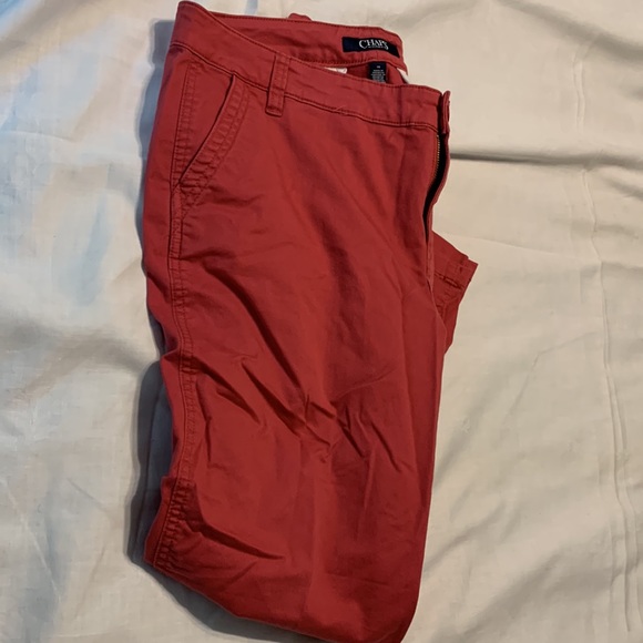 Women’s size ten Nantucket red Chaps ankle pants - Picture 2 of 8